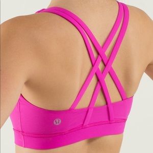 Lululemon Energy Bra Paris Pink. Worn two times!
